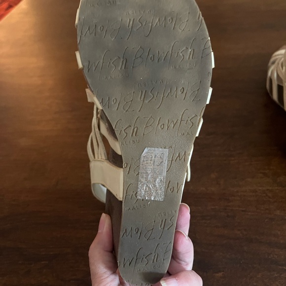 Women's Blowfish Cream Wedge Sandals - Picture 6 of 6